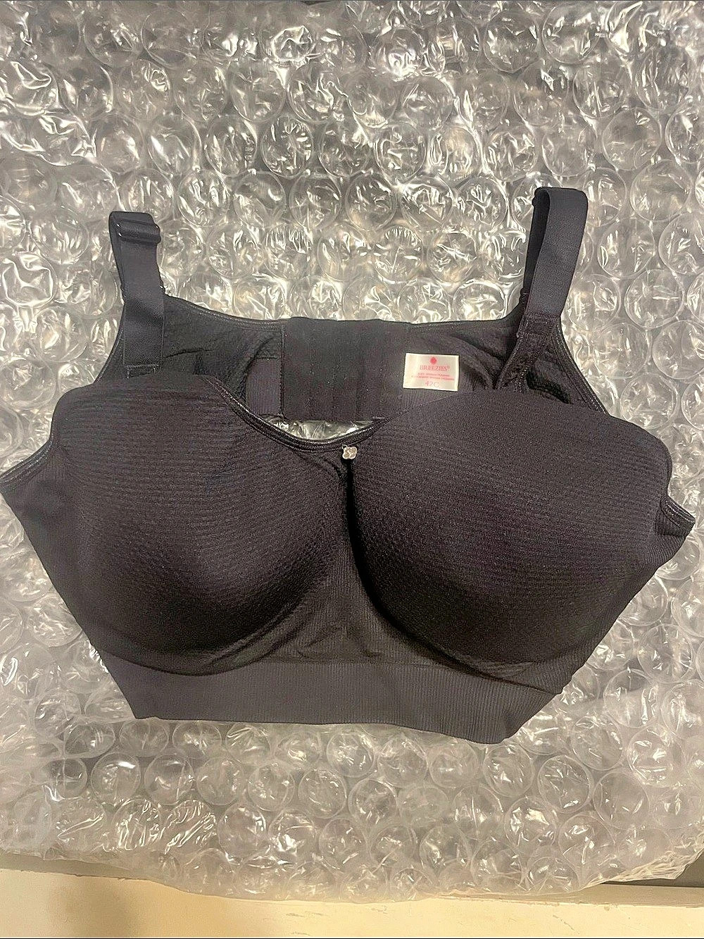 Breezies Full Coverage Bra Black 42C